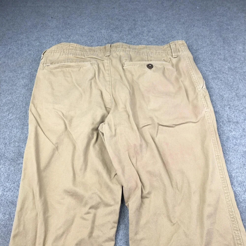 American Eagle Outfitters Pants Mens 33x34 Beige Chino Relaxed Straight Casual